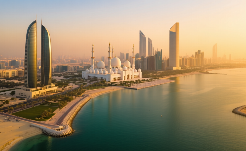 Abu Dhabi, UAE skyline