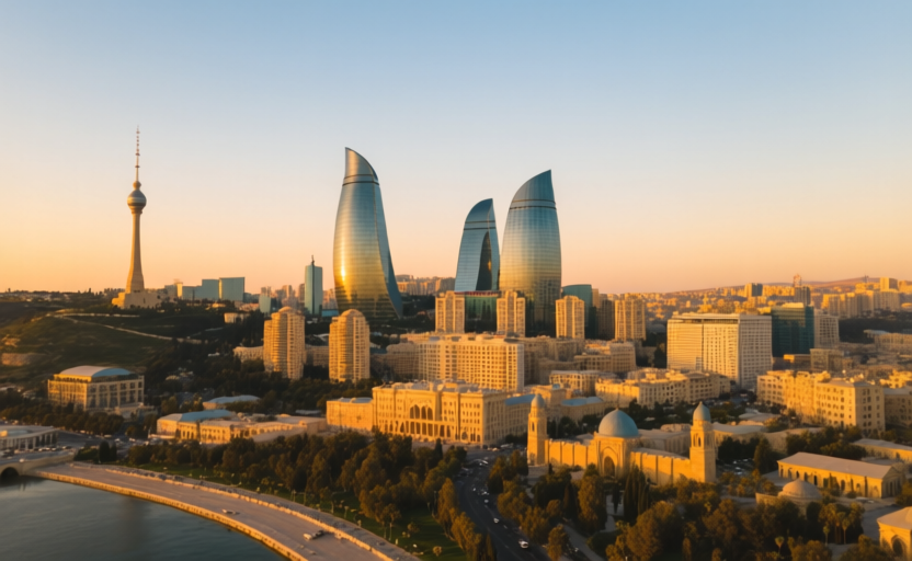 Baku, Azerbaijan skyline