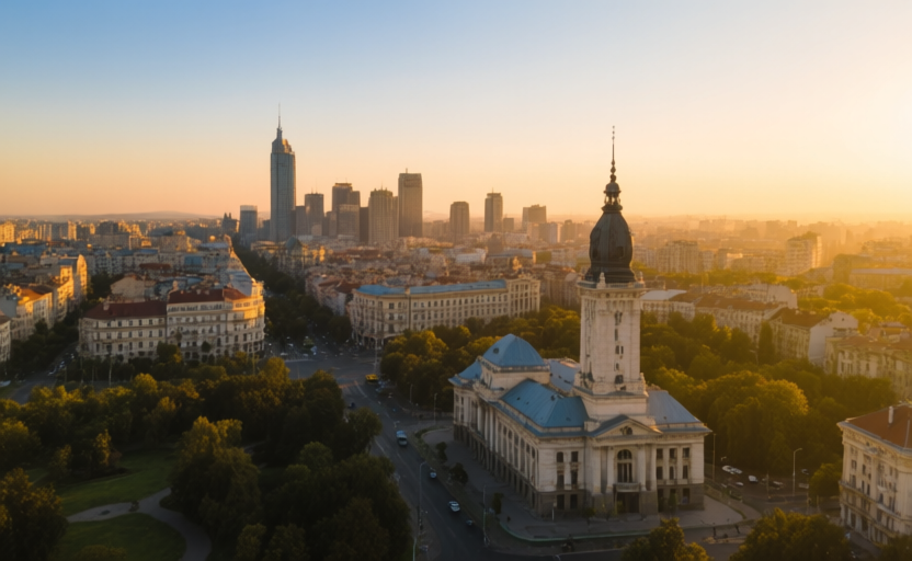 Bucharest, Romania skyline