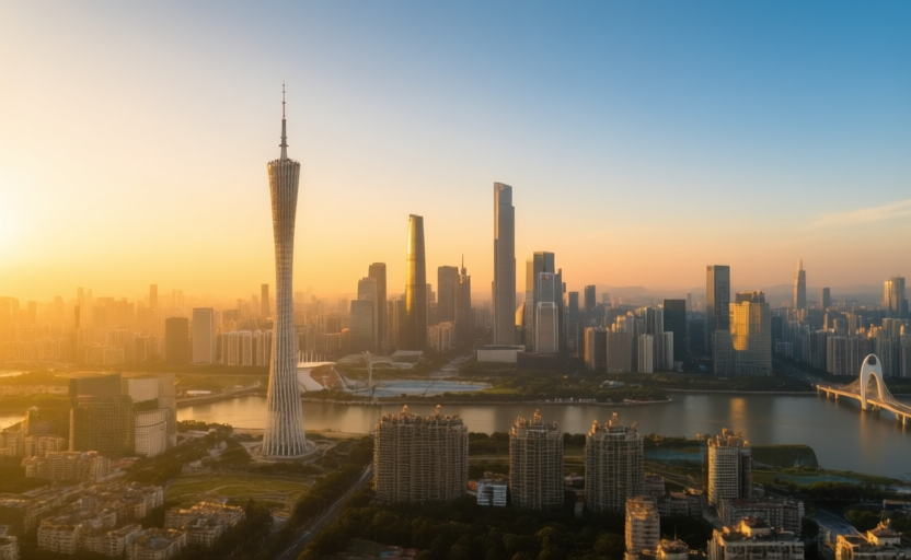 Guangzhou, China skyline