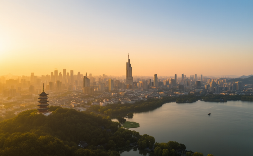 Hangzhou, China skyline