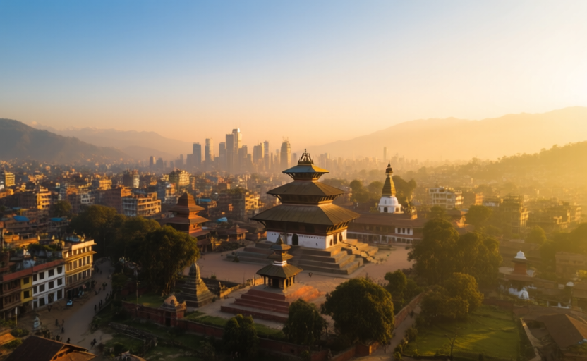 Kathmandu, Nepal skyline