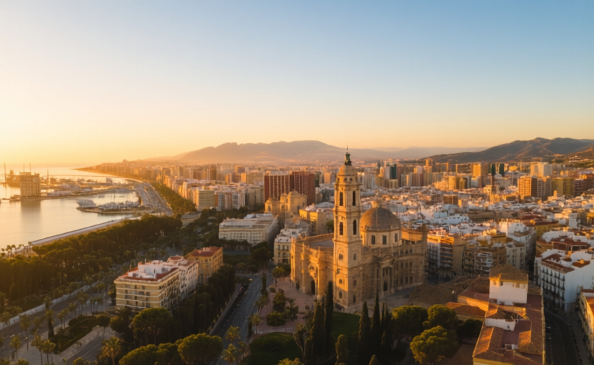 Malaga, Spain skyline