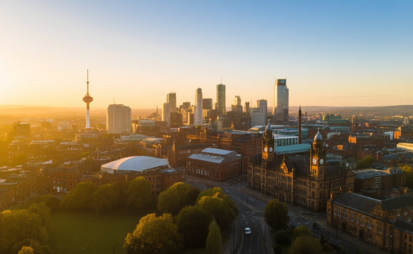 Manchester, United Kingdom skyline