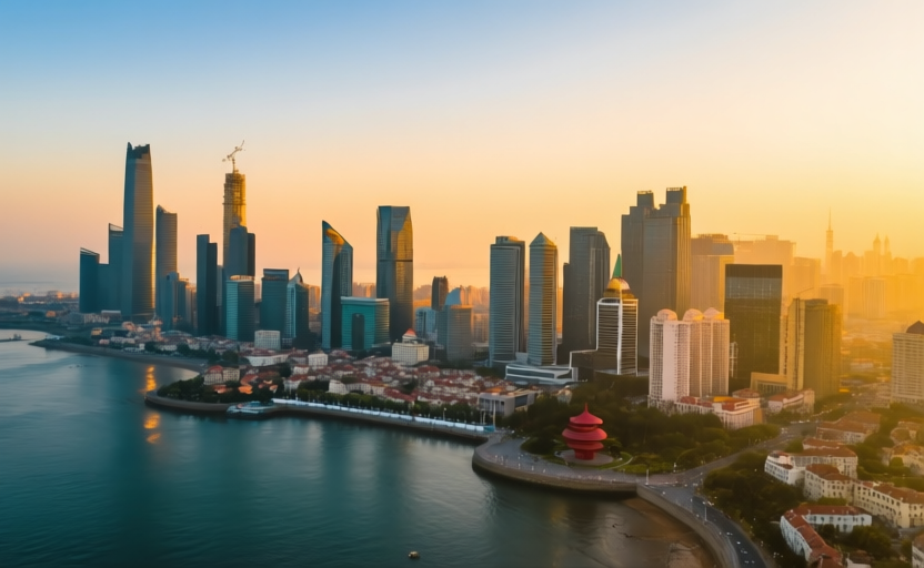 Qingdao, China skyline