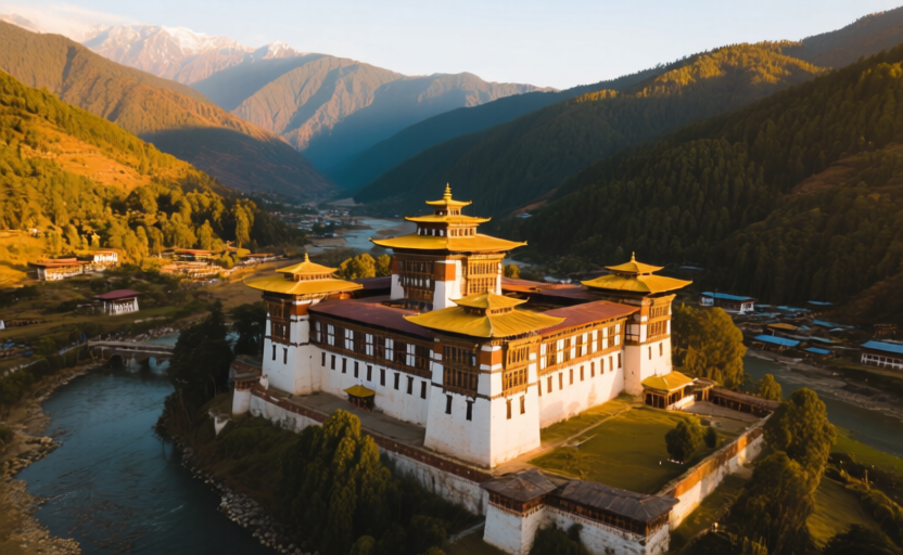 Thimphu, Bhutan skyline