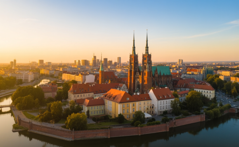 Wroclaw, Poland skyline